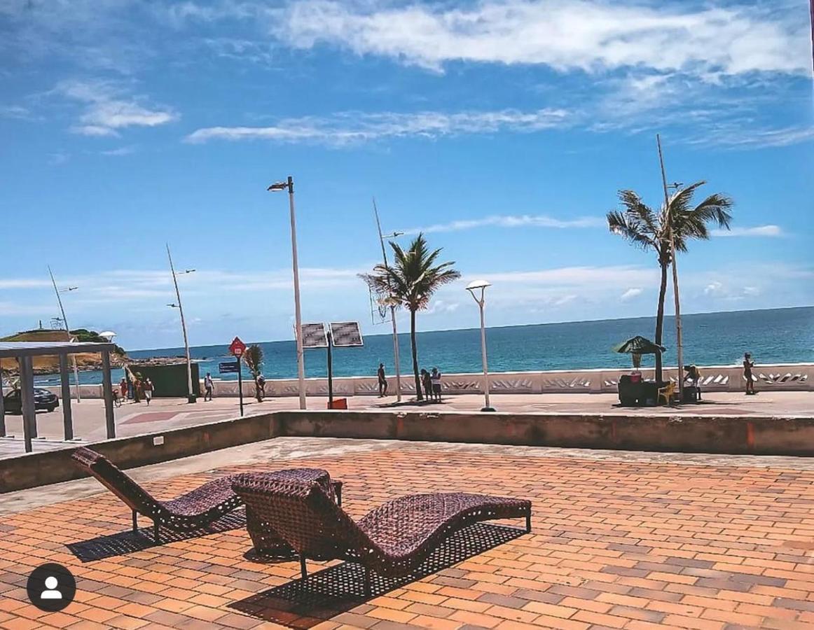 Belissimo Flat Direto Na Praia Da Barra - Flat Beira Mar No Circuito Do Carnaval Salvador Exteriör bild