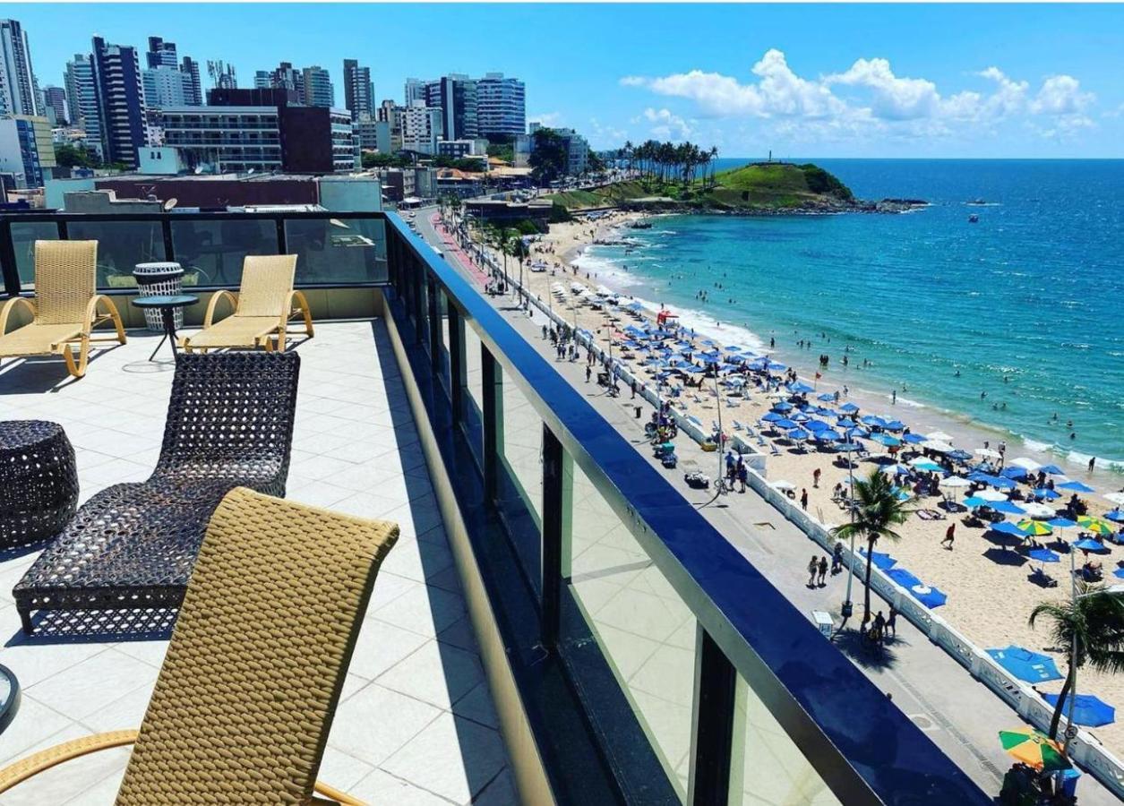 Belissimo Flat Direto Na Praia Da Barra - Flat Beira Mar No Circuito Do Carnaval Salvador Exteriör bild